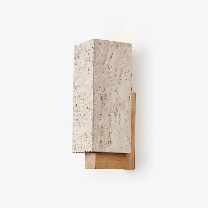 Elsoran Wandleuchte Minimalistisch aus Travertin