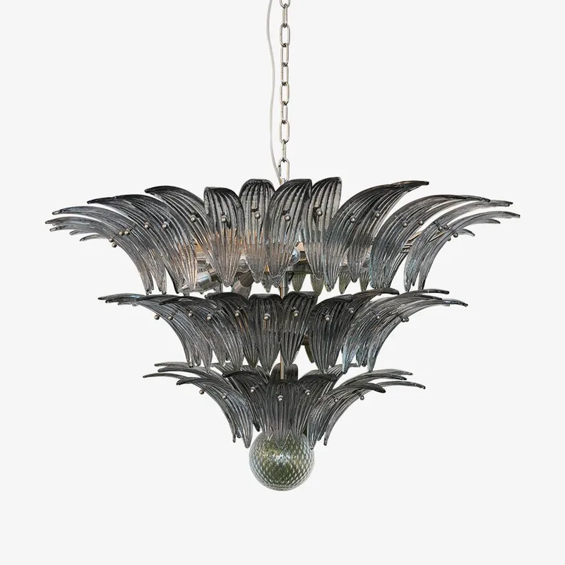 Aurora Kronleuchter aus Murano-Glas Palmblatt