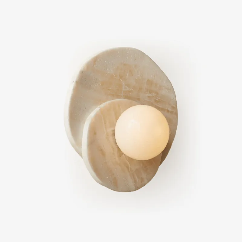 Alorarae Wandlampe aus organischem Alabaster