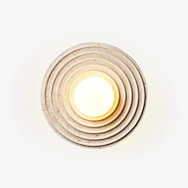 Zelirara Minimalistische Wandlampe aus Travertin