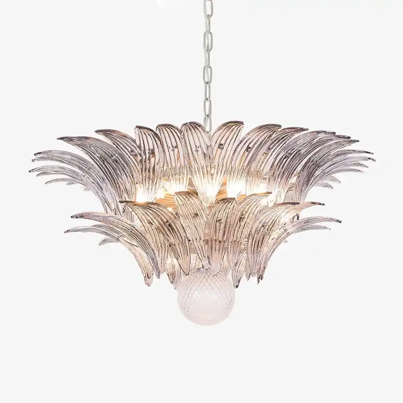 Aurora Der Kronleuchter aus klarem Murano-Glas
