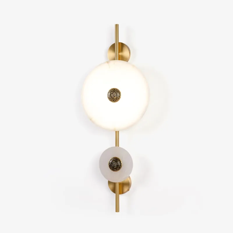 Evadne moderne Wandleuchte aus Alabaster