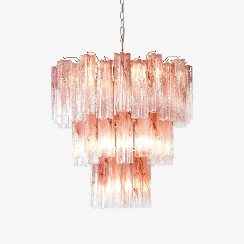 Aurora moderne rosa Glasleuchte