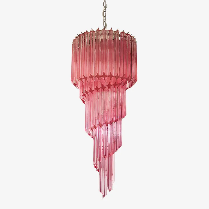 Aurora Spiralprisma rosa überlagerte Leuchte