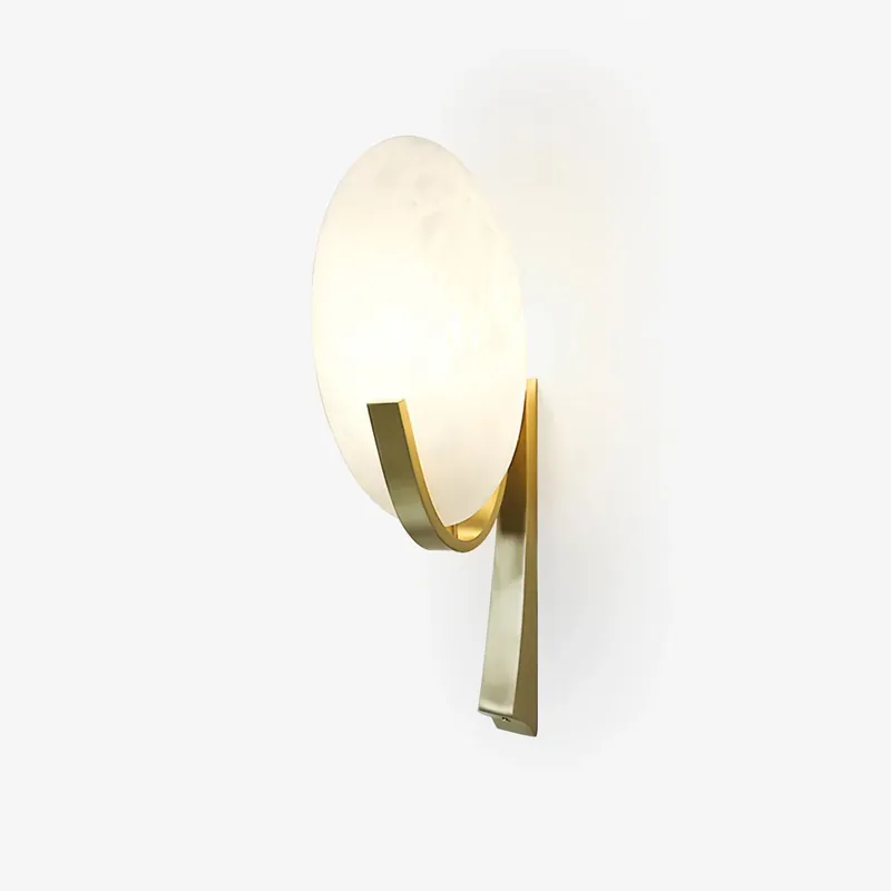 Selene moderne Wandleuchte aus Alabaster