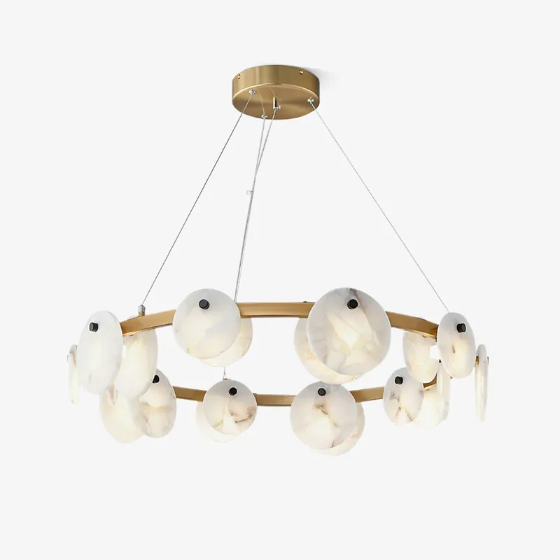 Olveneth moderne Alabaster-Lampe