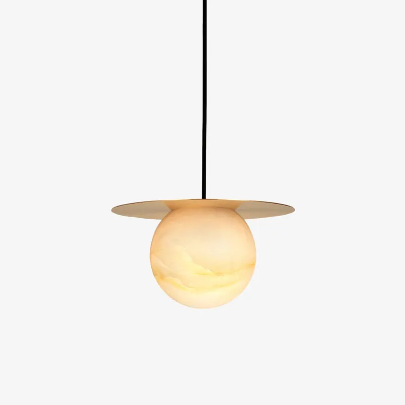 Nyvelyra sphärische Pendelleuchte aus Alabaster
