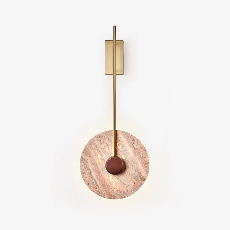Visolia minimalistische Wandleuchte aus Travertin