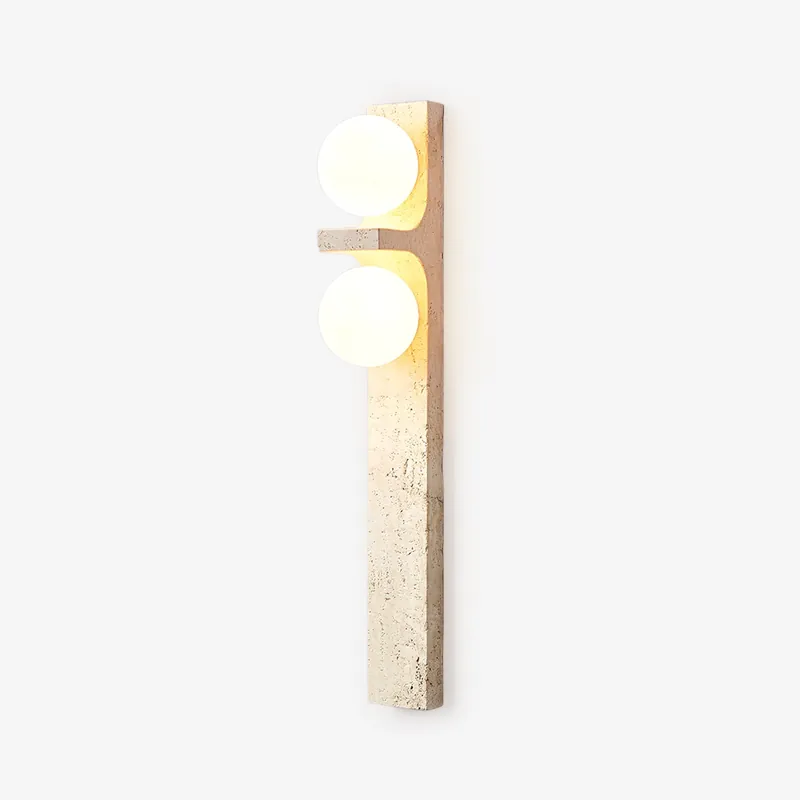 Cassiopeia Wandleuchte Minimalistisch aus Travertin