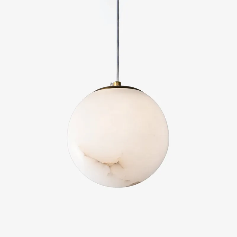 Esolisra Minimalistische Pendelleuchte aus Alabaster