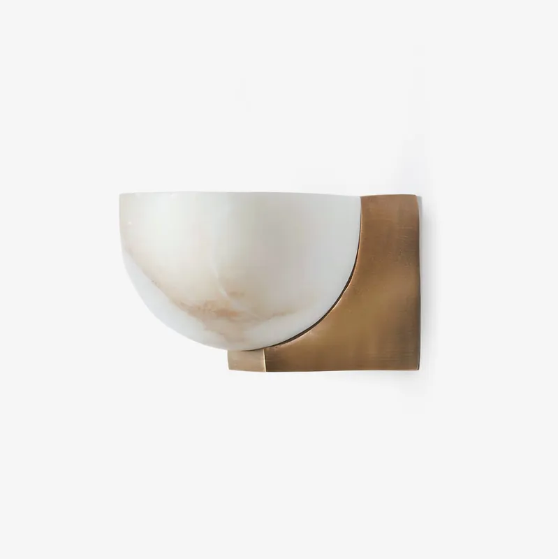 Corvina Schale Alabaster Wandleuchte