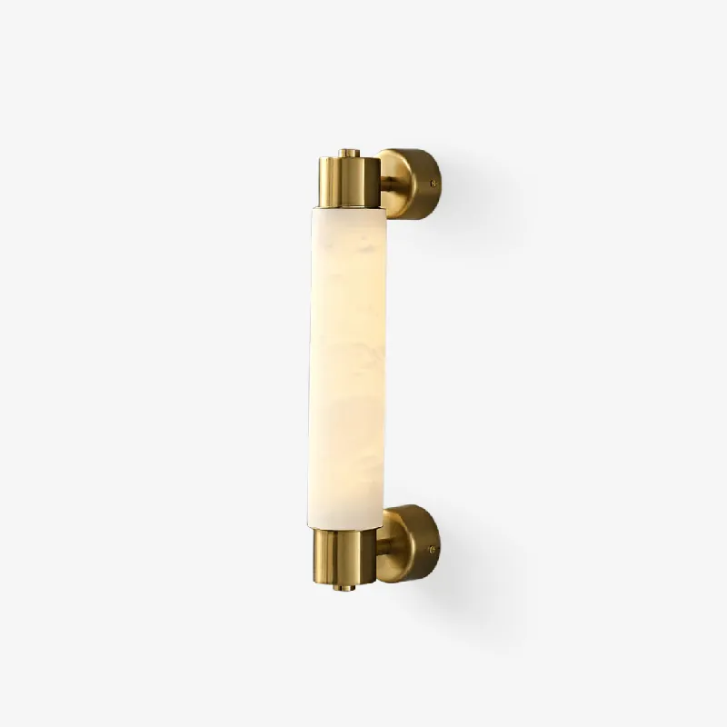 Eurthaeth Wandlampe Alabaster Messing