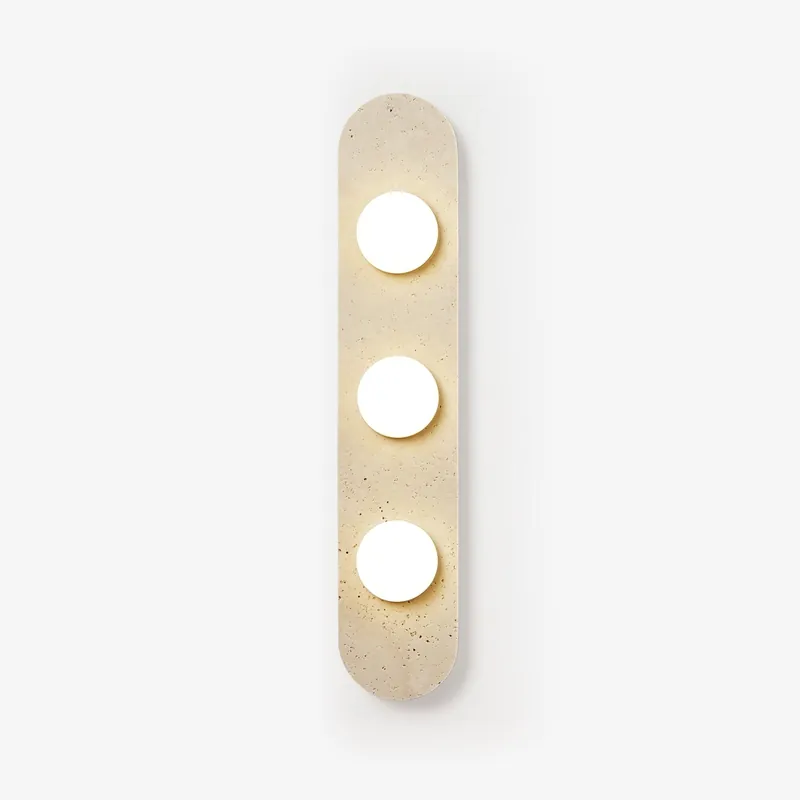 Zasoliel Wandleuchte im minimalistischen Travertin