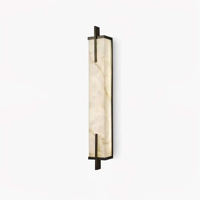 Aurcarir rechteckige Wandleuchte aus Alabaster