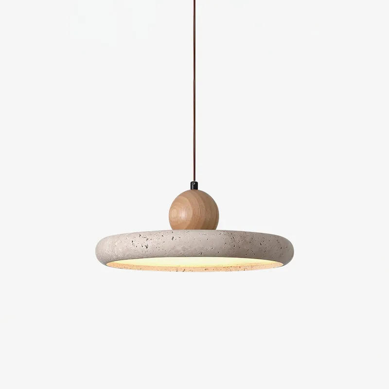 Cephaor Pendelleuchte aus minimalistischem Travertin