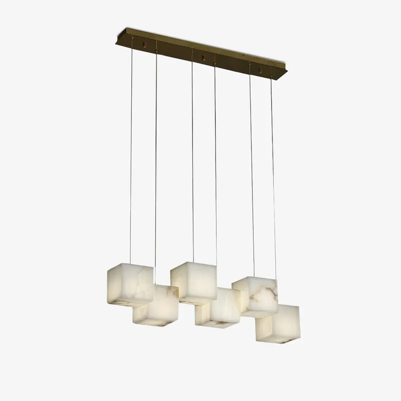 Ivnoros lineare Pendelleuchte aus minimalistischem Alabaster