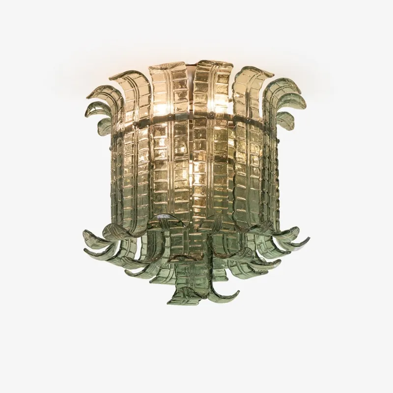 Aurora Deckenlampe aus vintage Murano-Glas in Blütenform