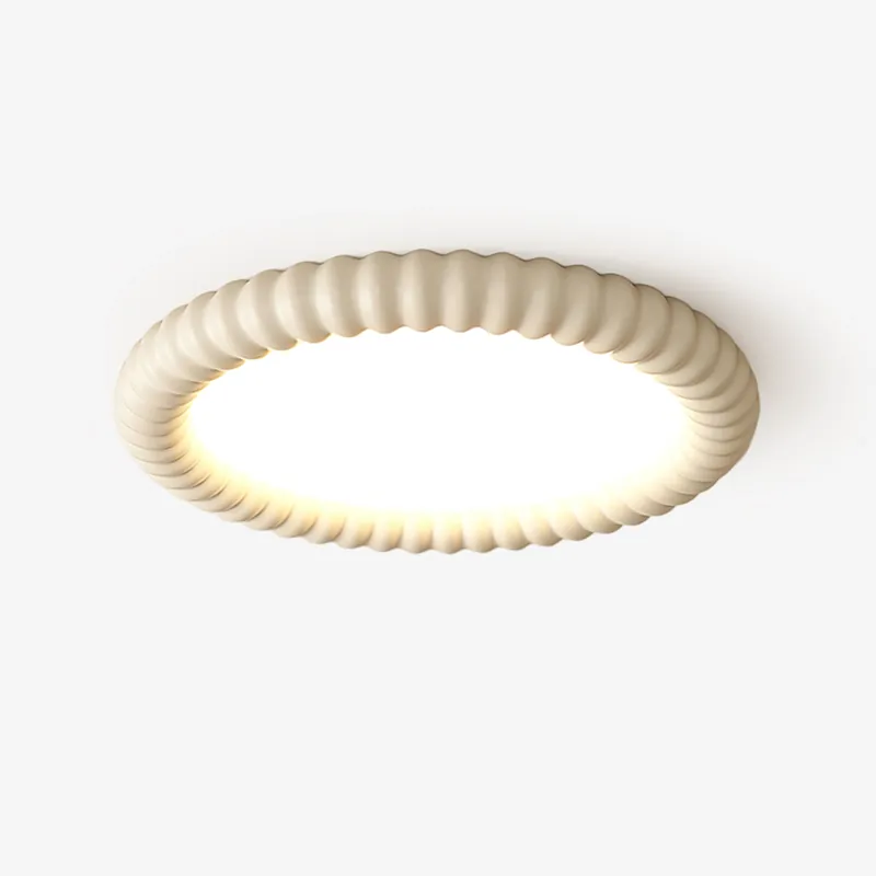 Ulire Deckenlampe aus gewelltem Kunstharz im nordischen Stil
