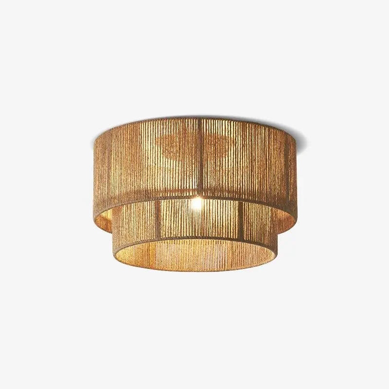 Casora Deckenlampe Klassisch Kunst aus Naturseil