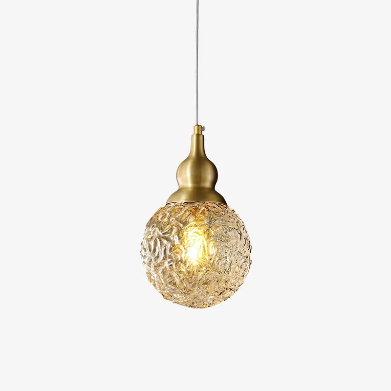Tavirace Glam Pendelleuchte aus Messing und Glas