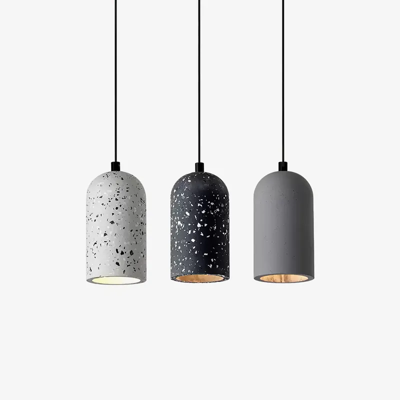 Zeloran Industrielle Hängeleuchte aus Terrazzo