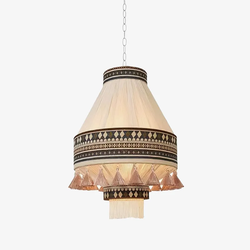 Calyce Vintage Stoffpendelleuchte