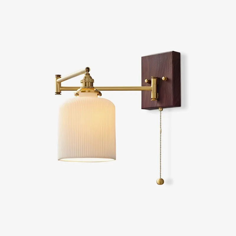 Wolf Einzigartige geometrische Wandlampe aus Keramik