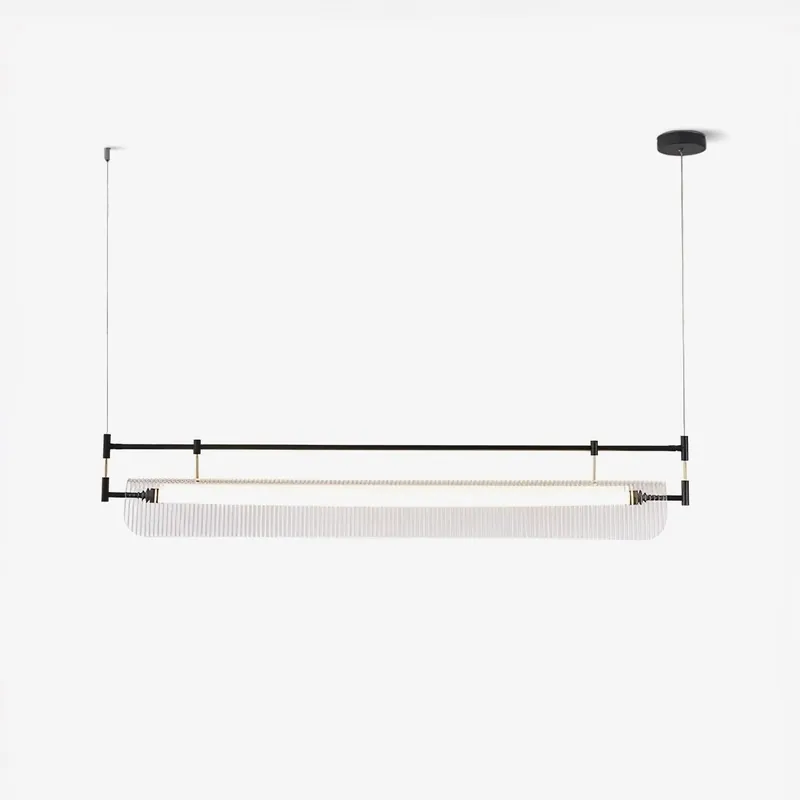 Lustra Linearer Kronleuchter aus langem Acryl