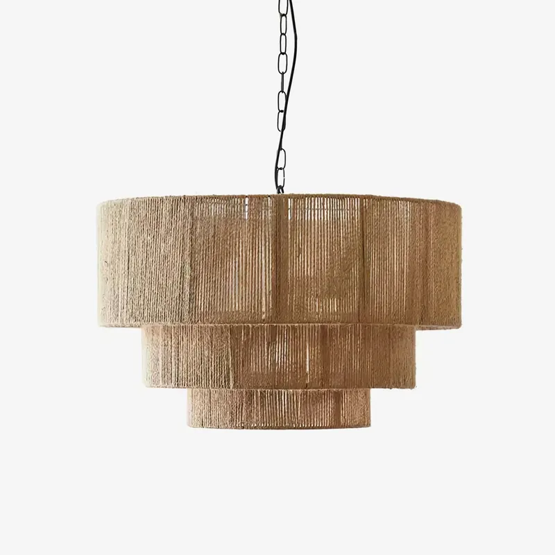 Cascade Hängelampe Rustikal aus Jute