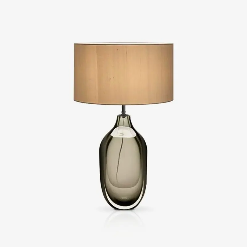 Otheain Tischlampe aus Kristall und Stoff