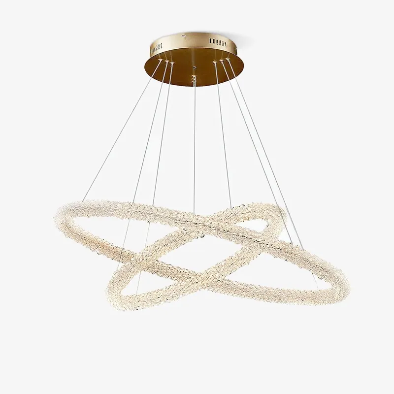 Lustra Kronleuchter Ring aus LED-Kristall