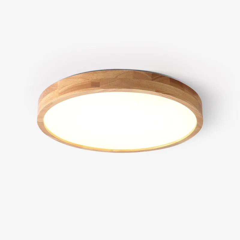 Lustra geometrische Deckenleuchte aus Holz LED