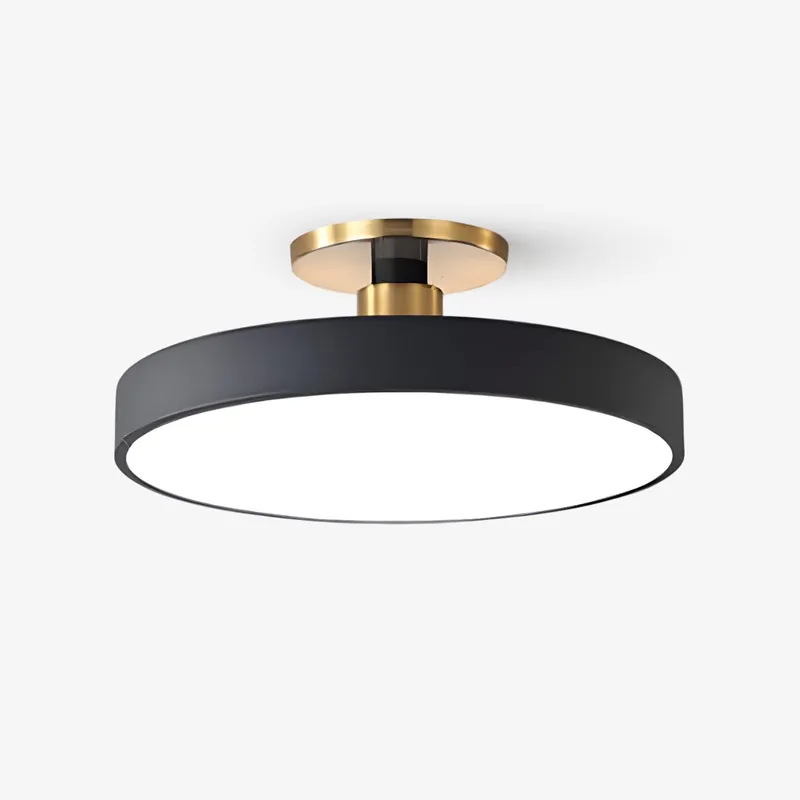 Solara Moderne Einbau-Deckenleuchte in Schwarz und Gold
