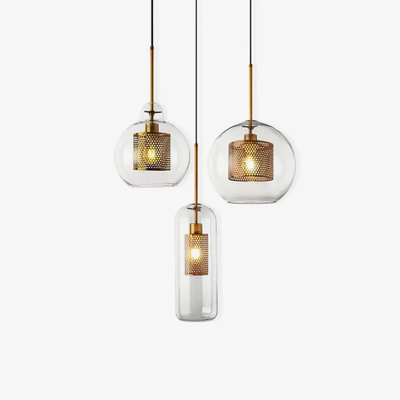 Hängelampe aus Glas Chiswick für das Wohnzimmer