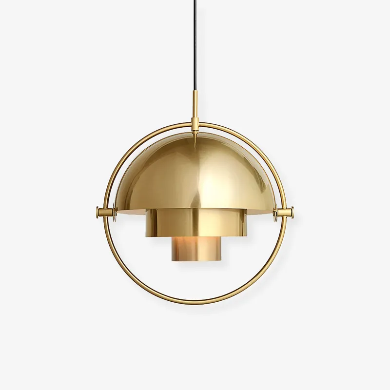 Hängelampe Deformierte goldene Kugel