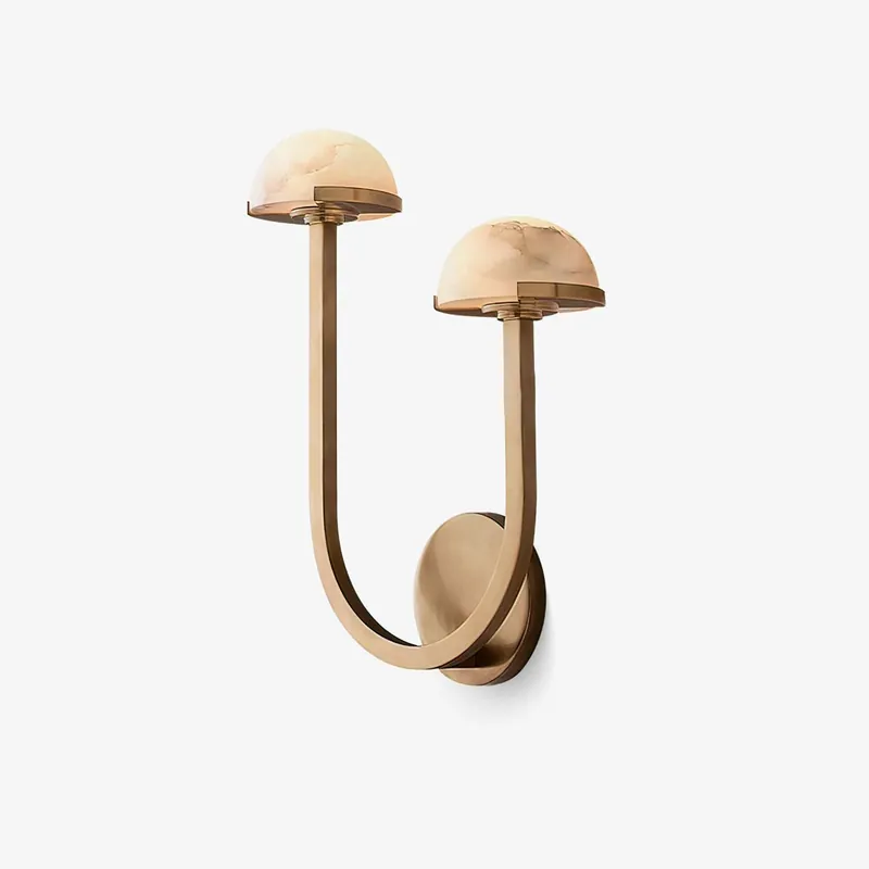 Vitalira Doppelte Wandlampe aus Alabaster
