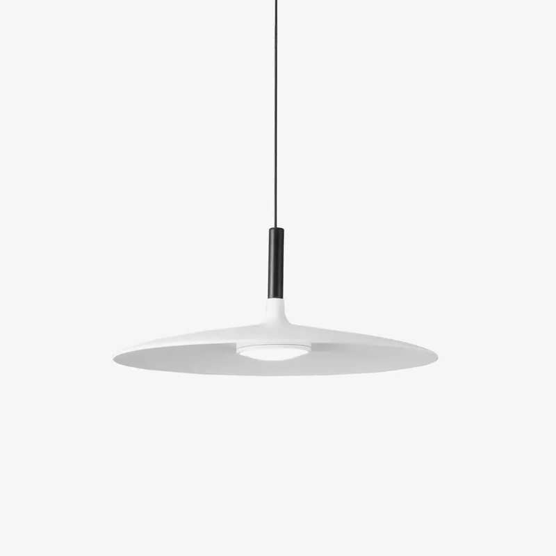 Hängelampe Flacher Diskus aus Aluminium