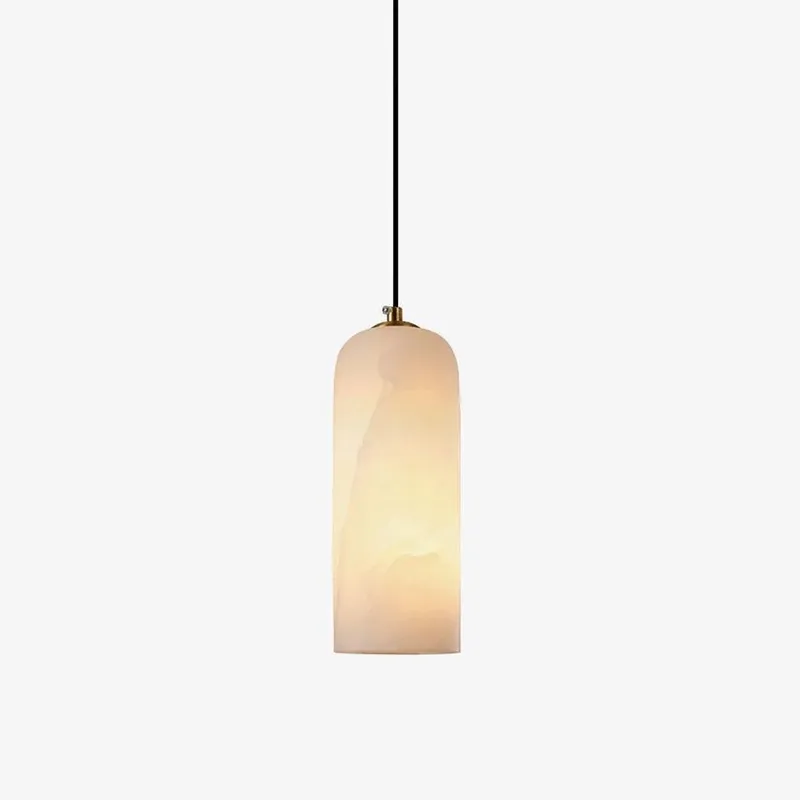 Zashayra Zylindrische Hängelampe aus Alabaster