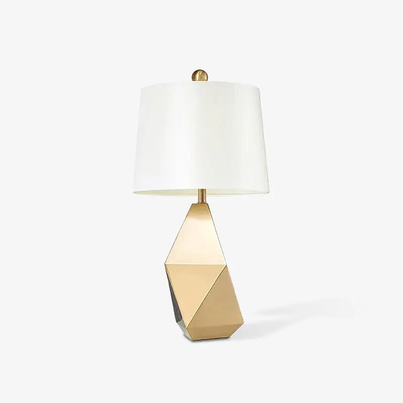 Vosilis Moderne facettierte Tischlampe aus Stoff