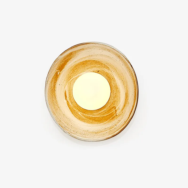 Solune Minimalistische Wandlampe aus Glas und Holz