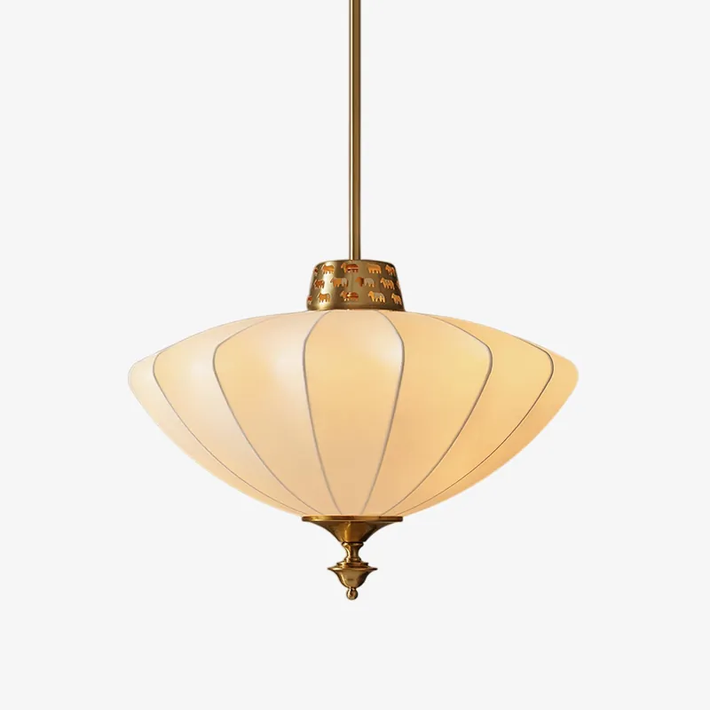 Ortalara Elegante Vintage-Hängelampe aus blühender Seide