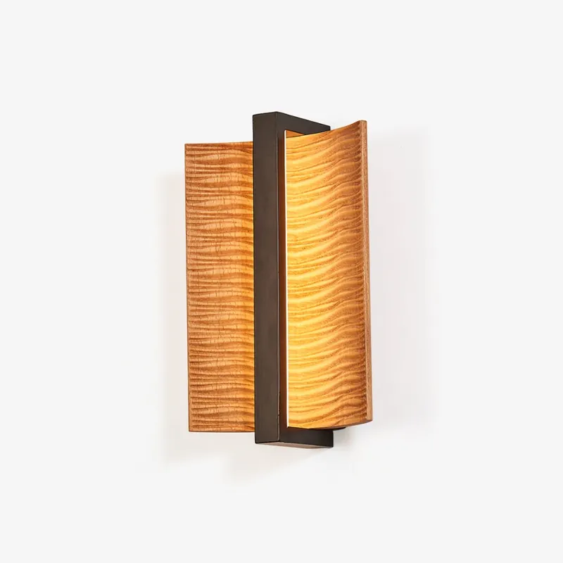 Vevinir Hochwertige Nordic Kunst-Holz-Wandleuchte