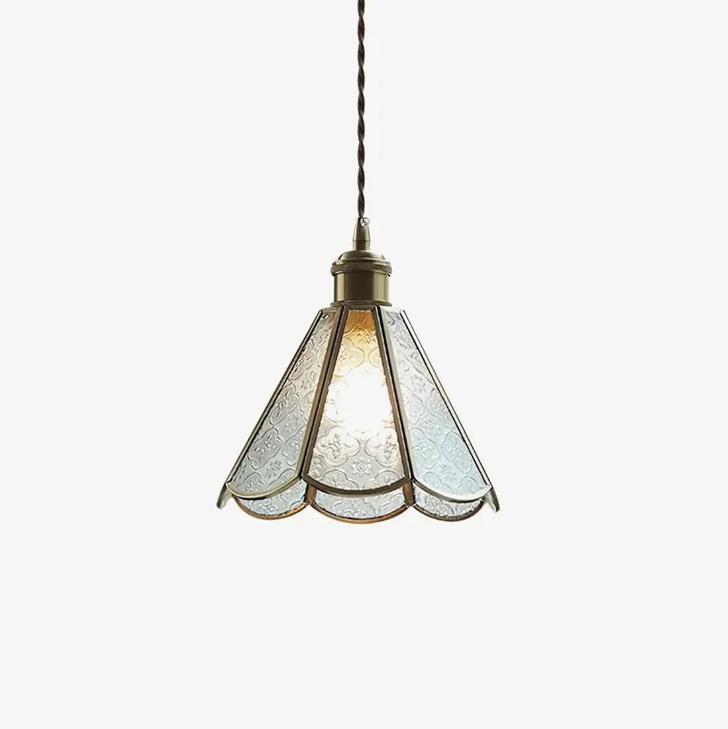 Elarace Elegante Hängeleuchte aus Messing und Glas