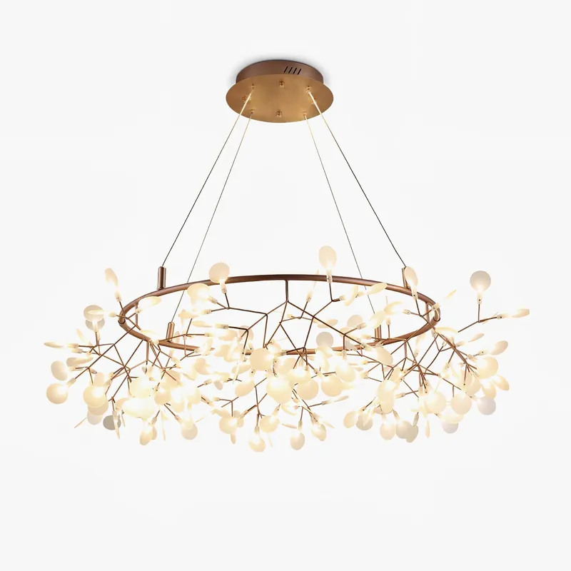 Lustra LED-Chandelier Zweig Glühwürmchen