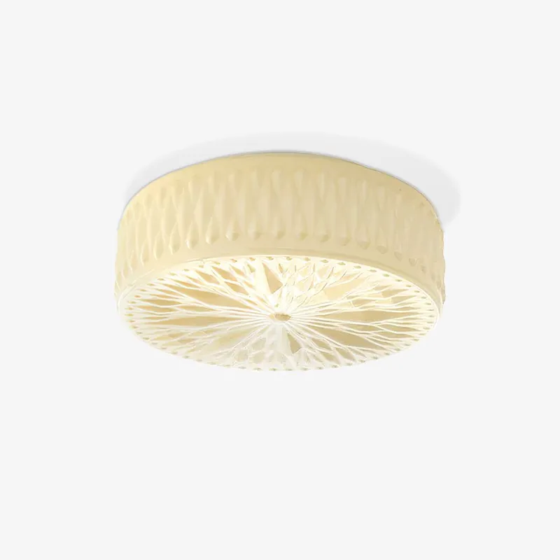 Solara Moderne Mond-Deckenleuchte mit Glas-Schirm