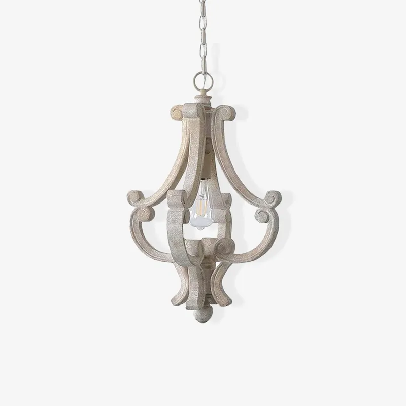 Thalien Glam Pendelleuchte aus Holz