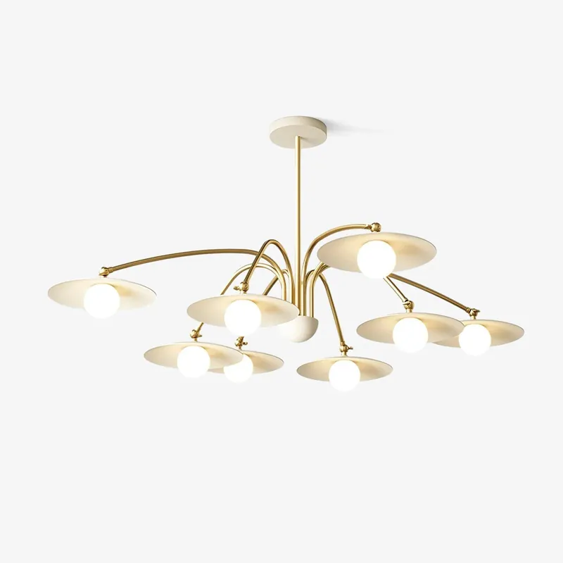 Lustra Leuchter inspiriert von Art Deco mit Pilzdesign