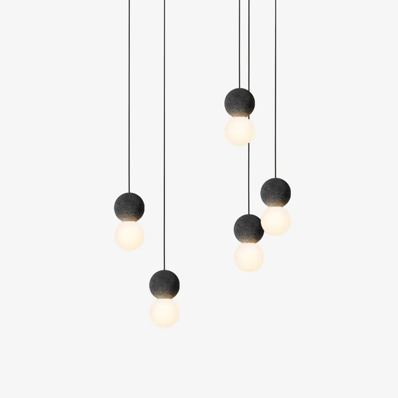 Solvicen Minimalistische Zement-Hängelampe
