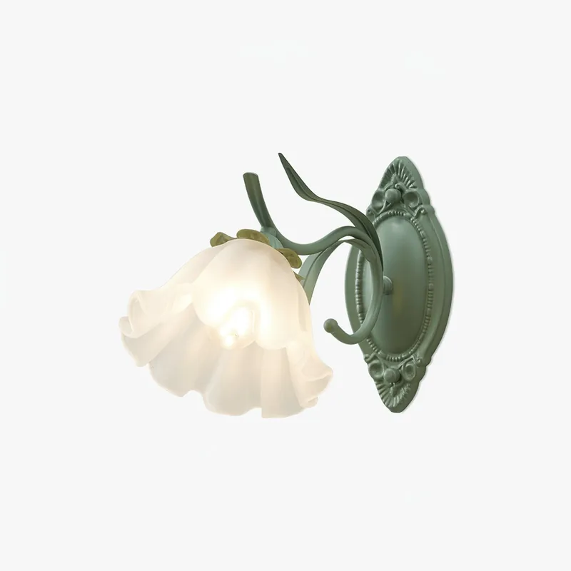 Travis Premium Nordic Art Glas-Wandleuchte mit ausgestelltem Design