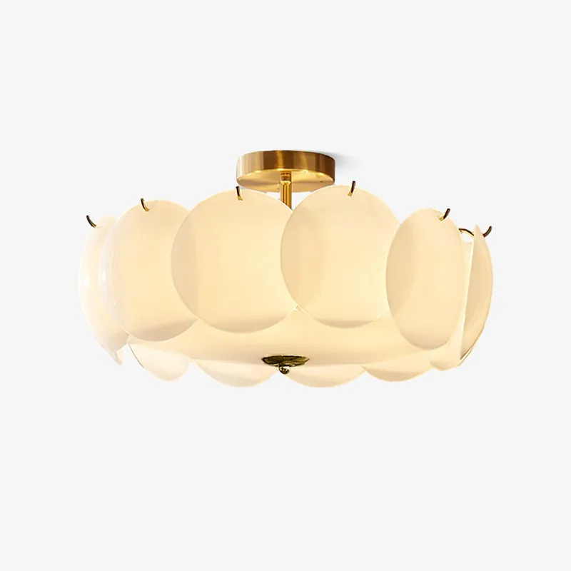 Solara Deckenleuchte Glas Wellig Glamour